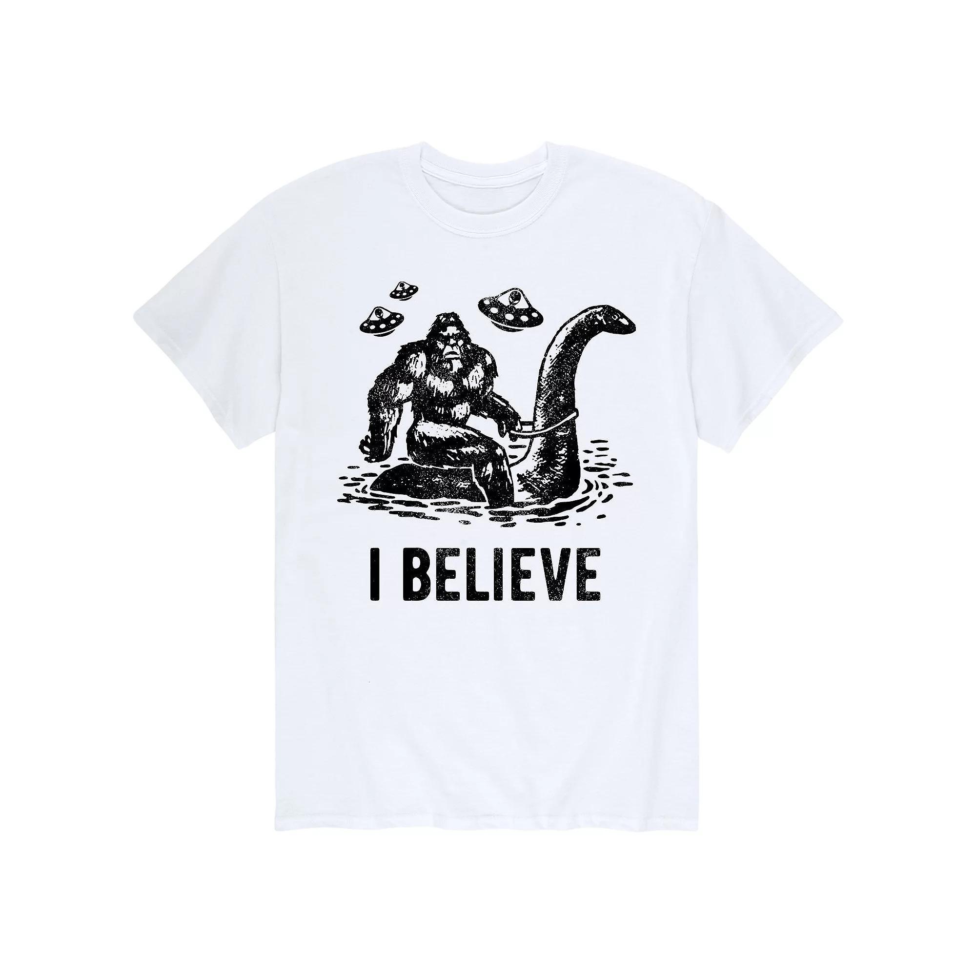 Men's I Believe Tee, Size: Small, White Product Image