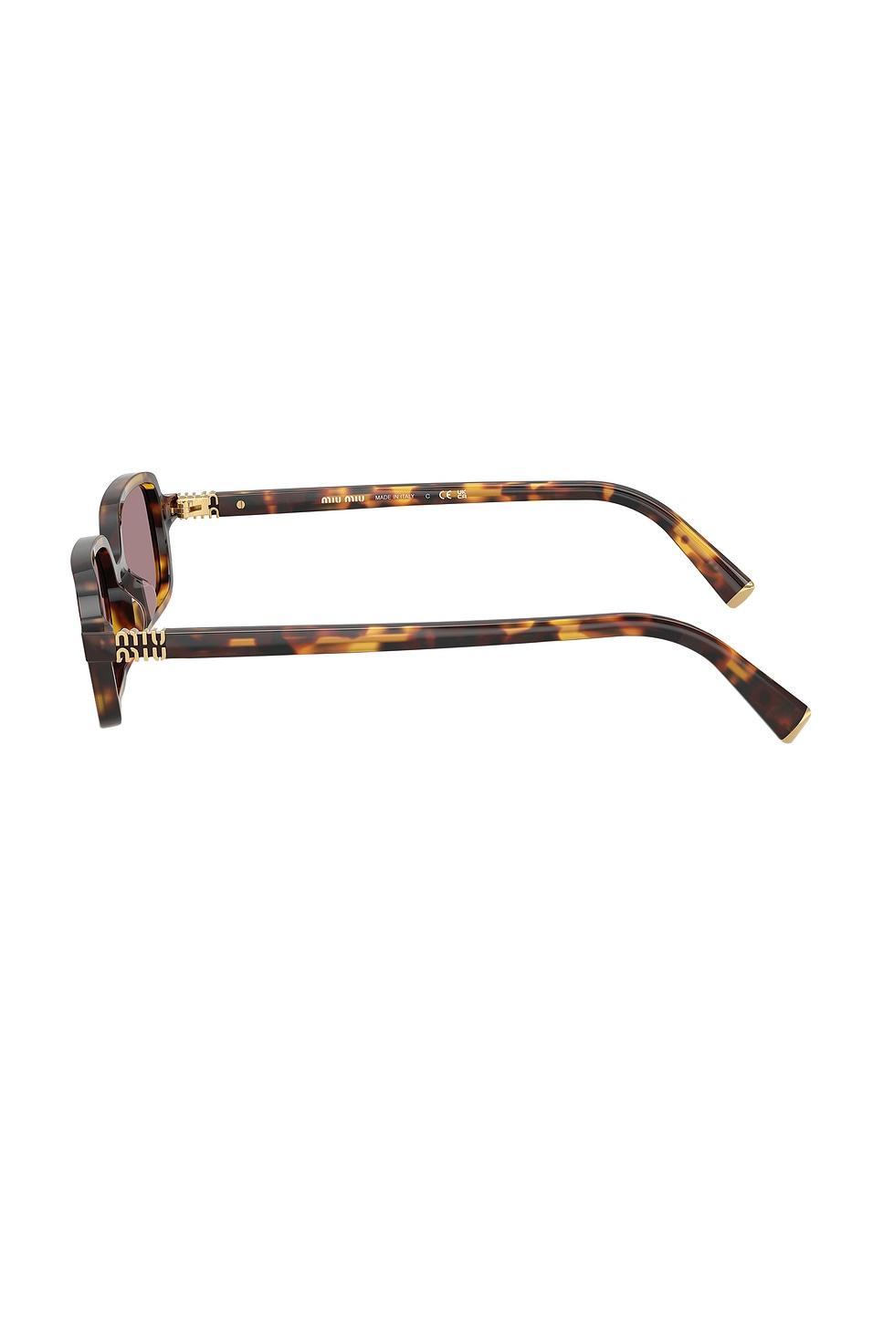 Narrow Rectangular Sunglasses Miu Miu Product Image