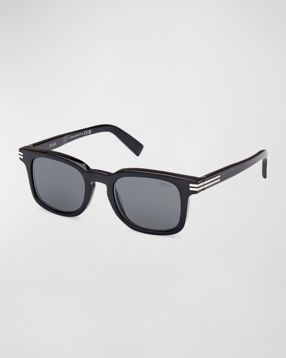 Men's Acetate Rectangle Sunglasses Product Image