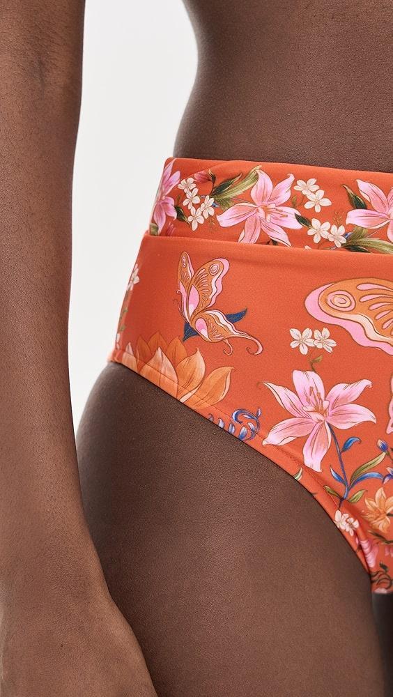 FARM Rio Nature Bloom High Waist Bikini Bottoms | Shopbop Product Image