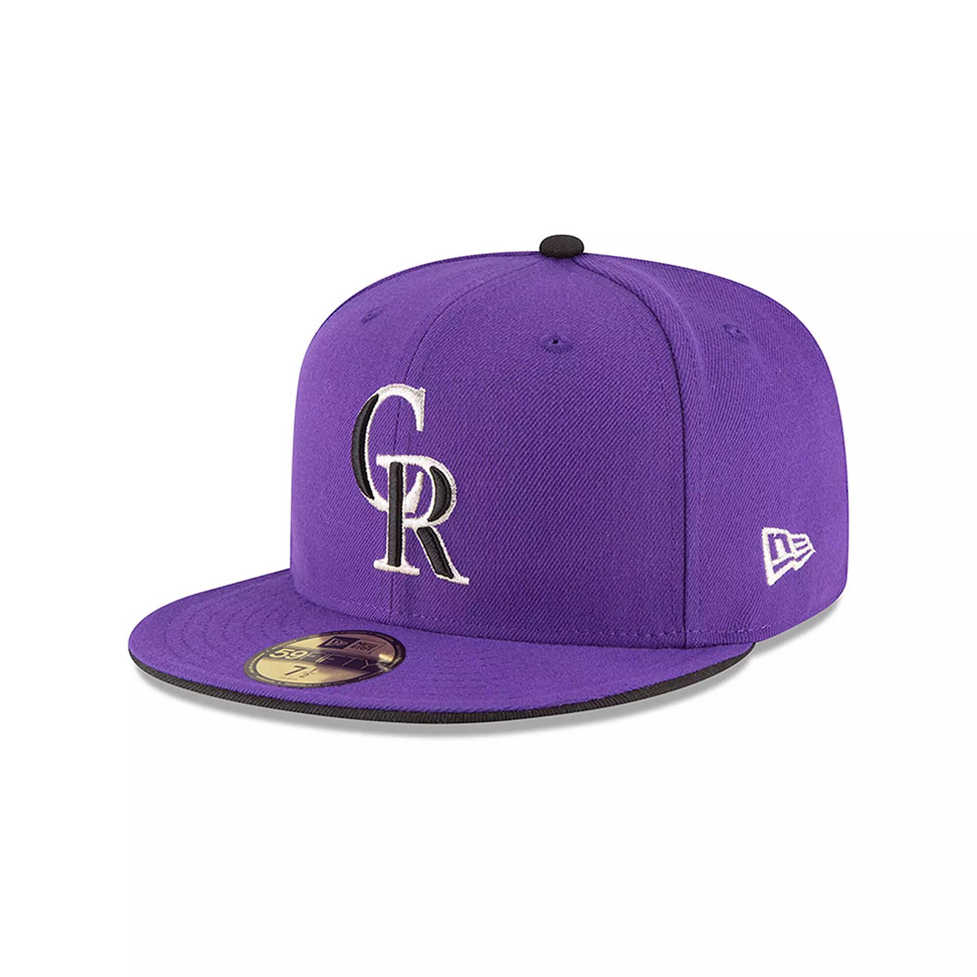 Men's New Era Purple Colorado Rockies Authentic Collection On Field 59FIFTY Structured Hat, Size: 7 3/4 Product Image