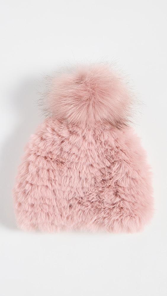 Jocelyn Faux Fur Beanie with Pom | Shopbop Product Image