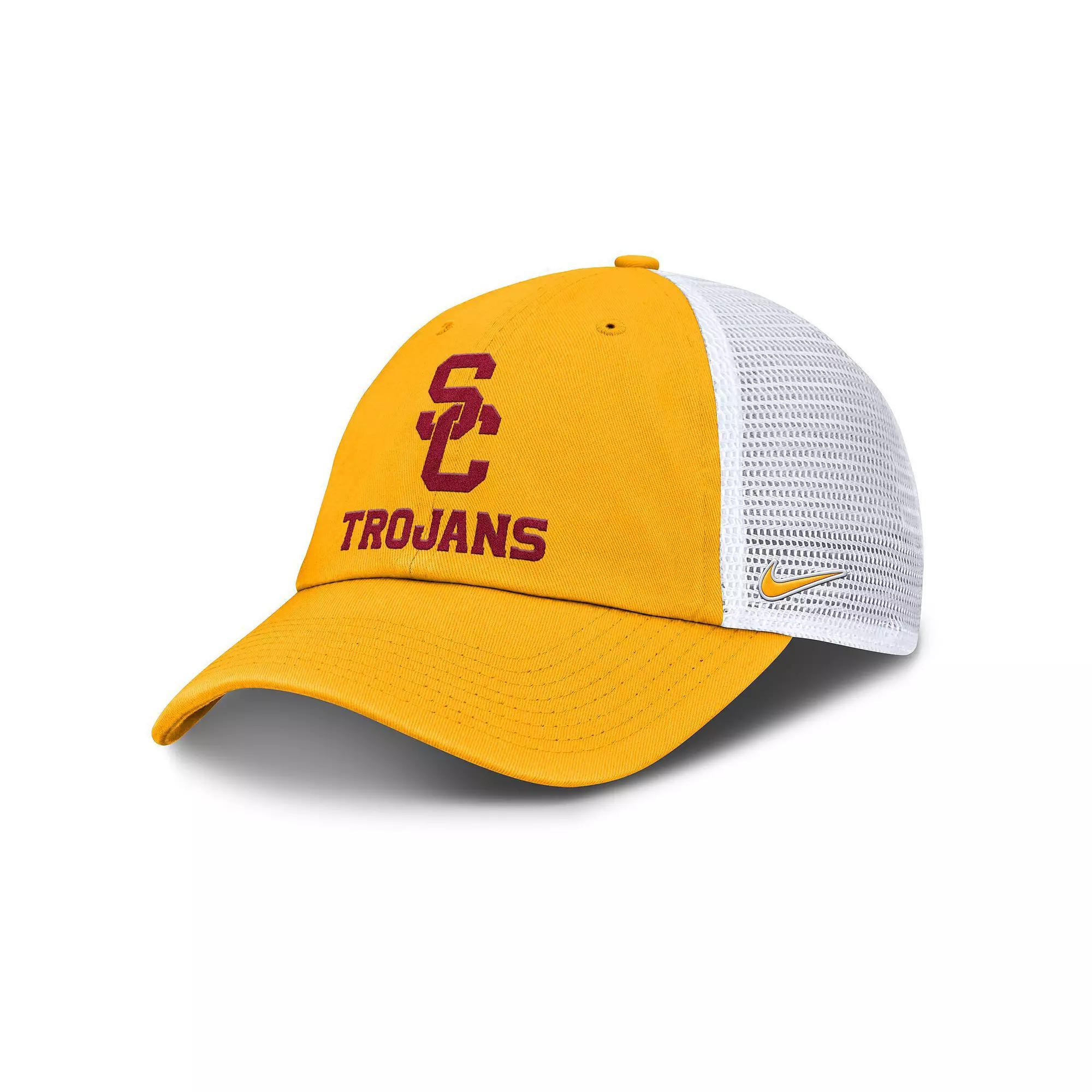 Men's Nike Gold USC Trojans Club Trucker Adjustable Hat Product Image