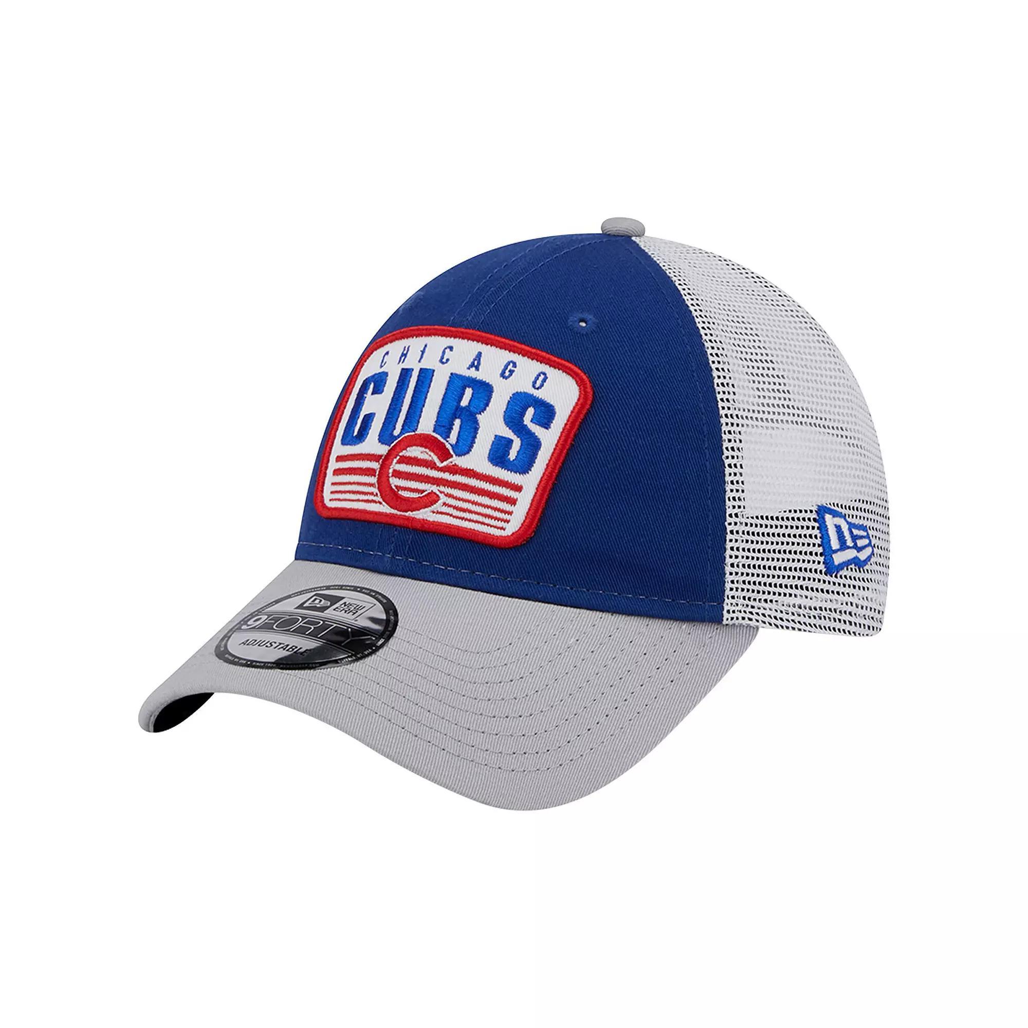 Men's New Era Royal Chicago Cubs Two-Tone Patch 9FORTY Snapback Hat, Blue Product Image