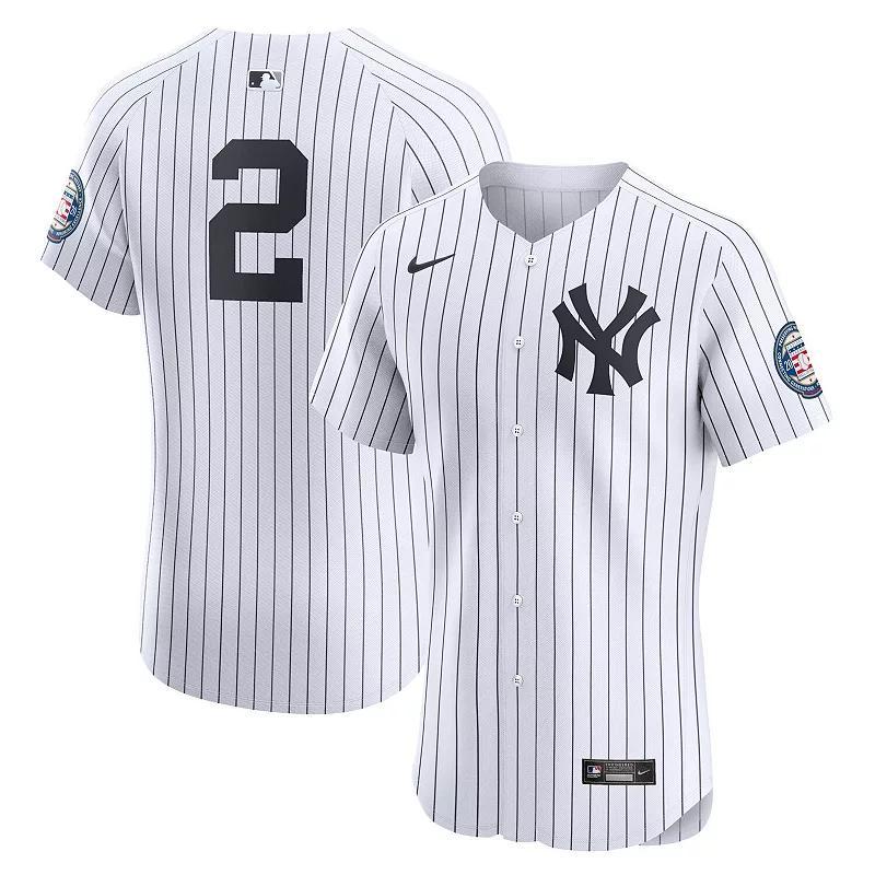 Derek Jeter New York Yankees Nike Mens Dri-FIT ADV MLB Elite Jersey | 90B0NKHOQD5-B9N Product Image