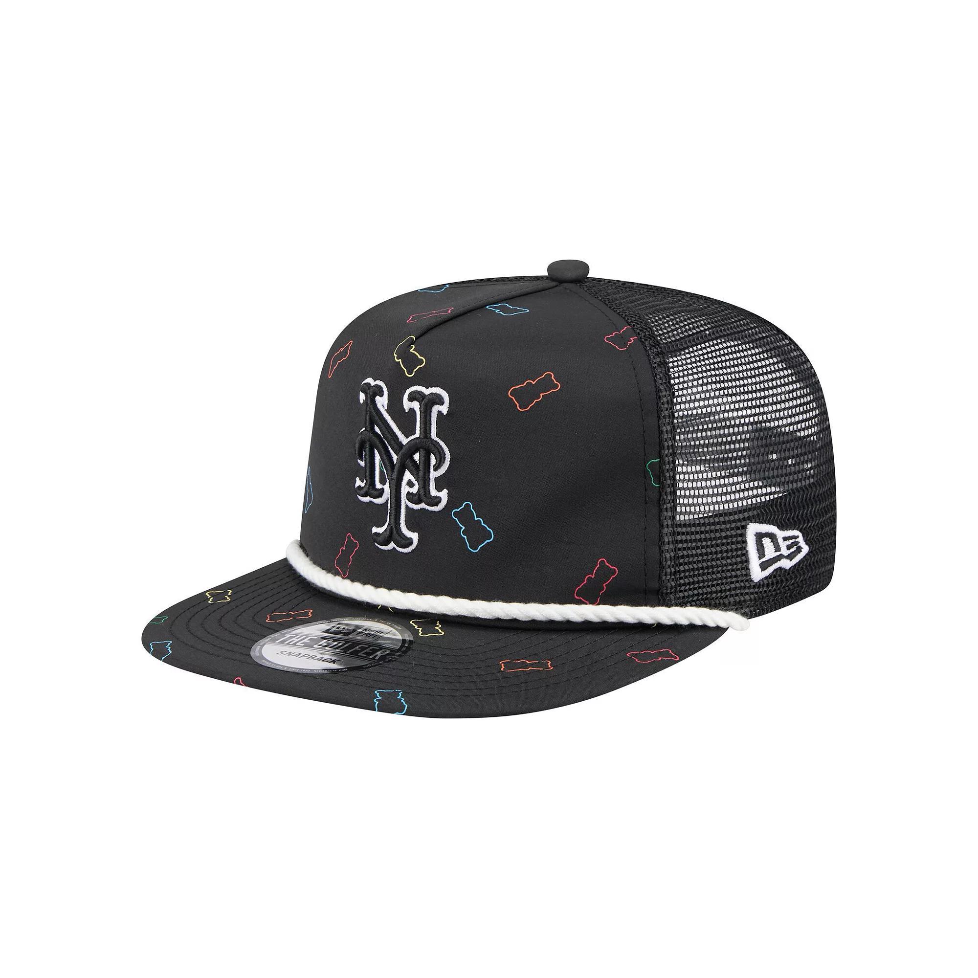 Men's New Era  Black New York Mets Gummy Golfer Trucker Adjustable Hat Product Image