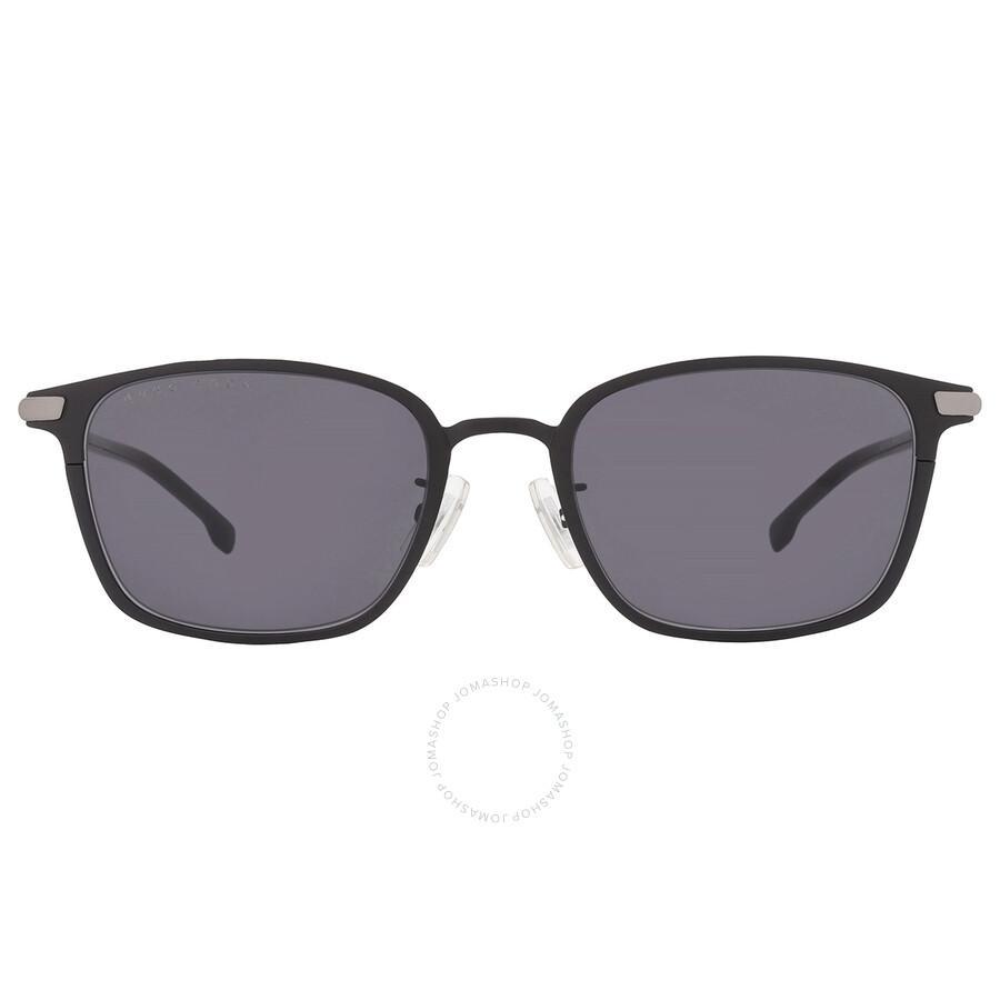 HUGO BOSS Grey Square Men's Sunglasses Boss 1071/f/s 0003 53 In Black Product Image