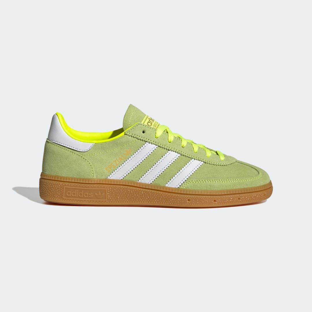 Womens adidas Handball Spezial Athletic Shoe - Solar Yellow / White / Gold Metallic Product Image