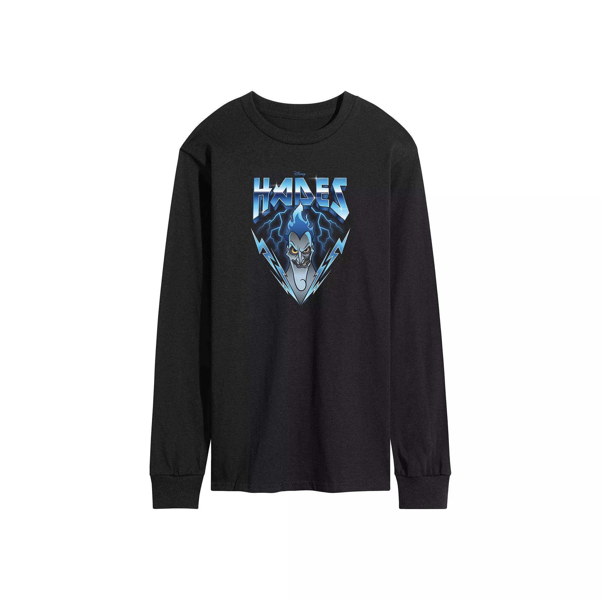 Disney Villains Hades Men's Rock Long Sleeve Graphic Tee,  Product Image
