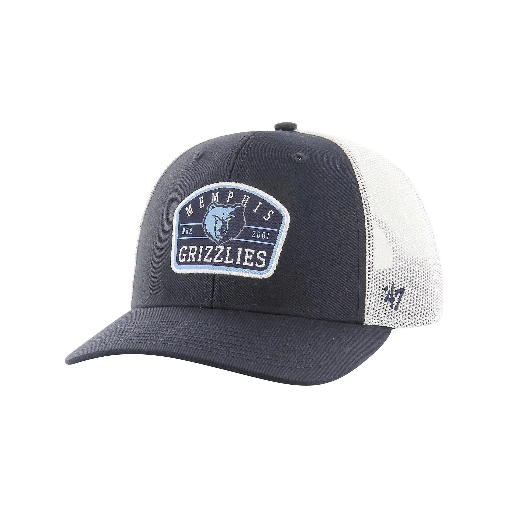Men's '47 Navy Memphis Grizzlies Semi Patch Trucker Adjustable Hat, Grz Blue Product Image