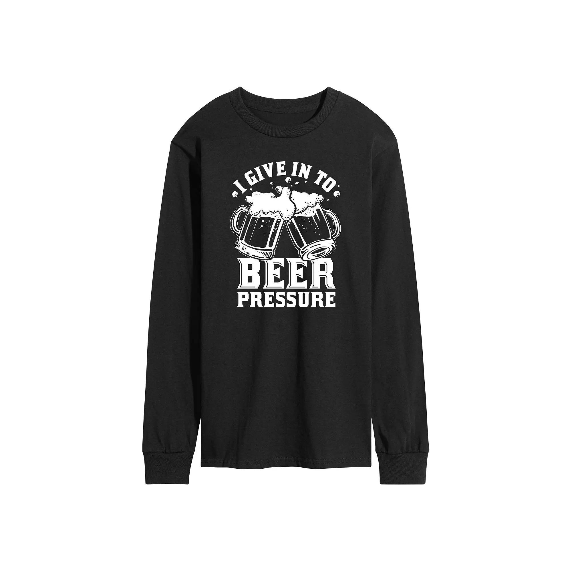 Men's Beer Pressure Long Sleeve Graphic Tee,  Product Image