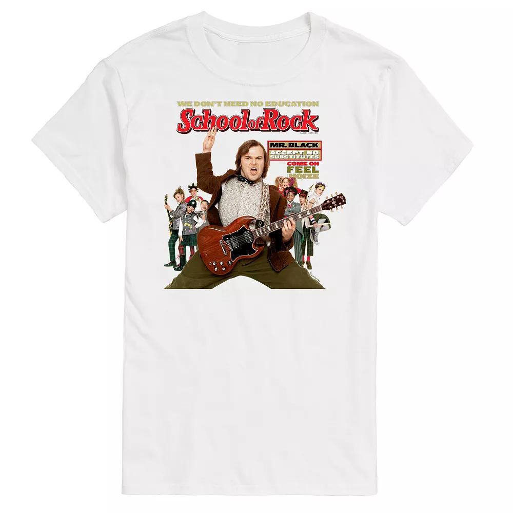 Men's School Of Rock Cover Graphic Tee, Size: XL, Black Product Image