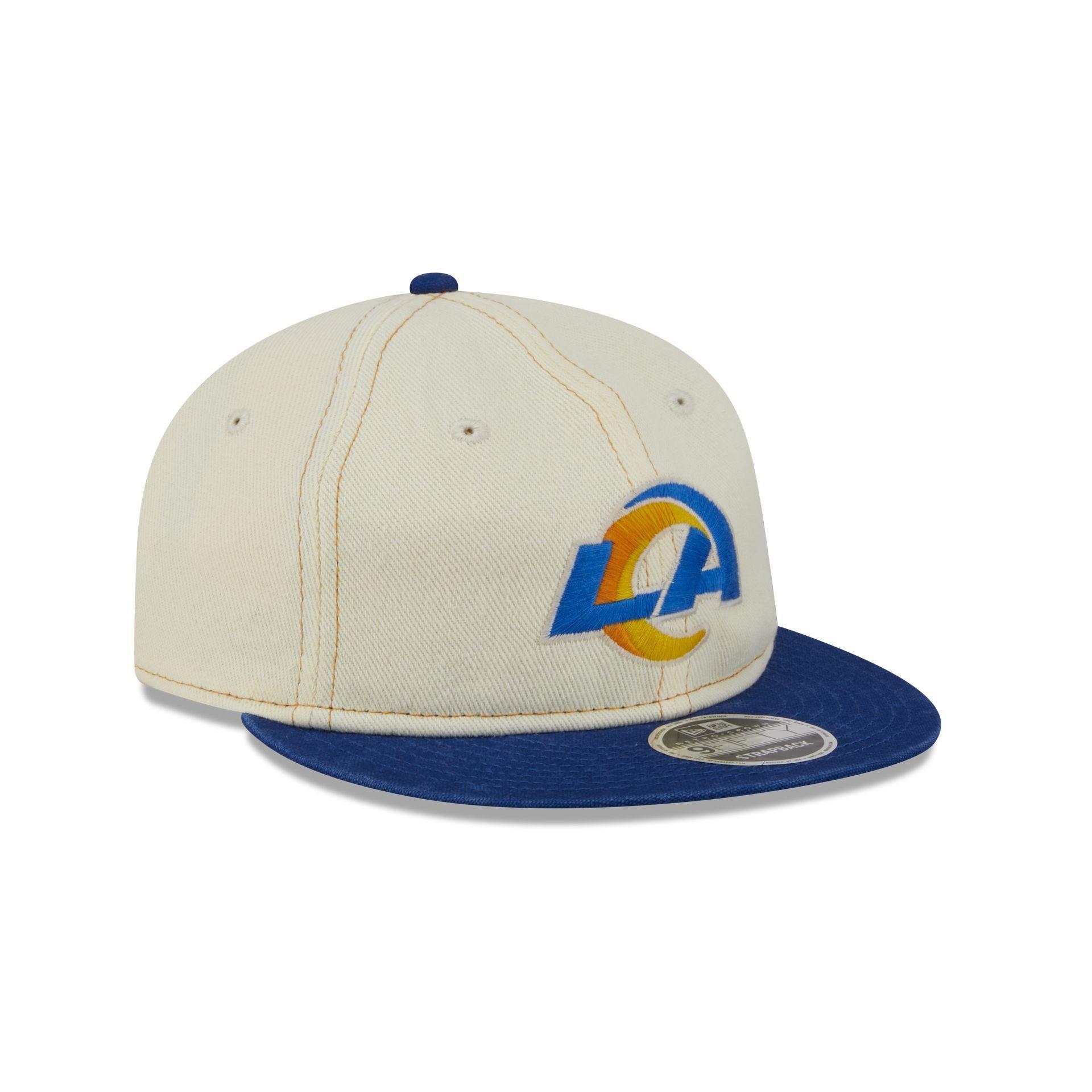 Los Angeles Rams Chrome Denim Retro Crown 9FIFTY Adjustable Hat Male Product Image