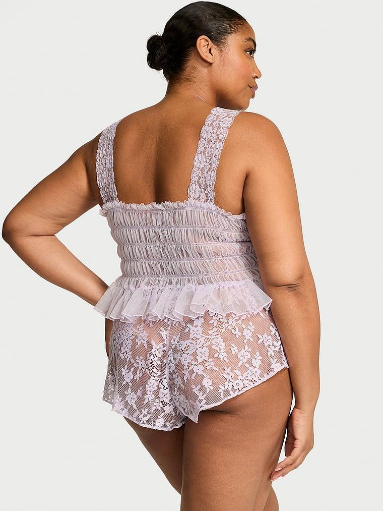 Dare to Dream Lace Sheer Cami & Flutter Short Set Product Image