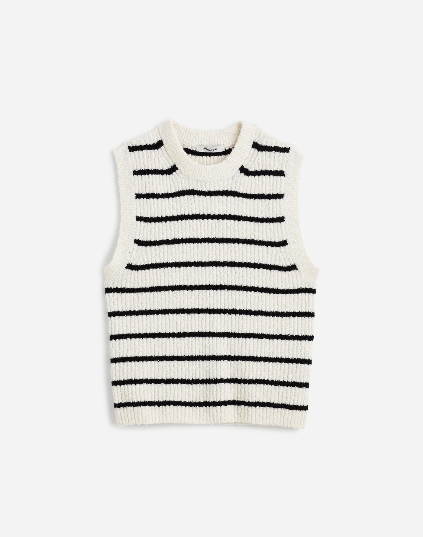 Bouclé-Knit Sweater Tank Product Image