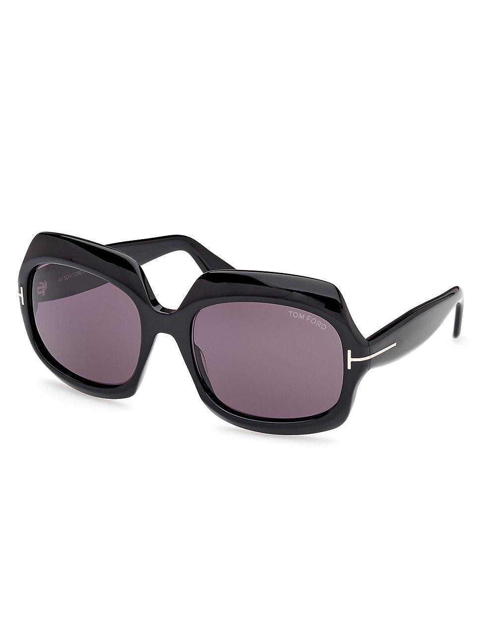 TOM FORD Womens Ren 60mm Square Sunglasses Product Image