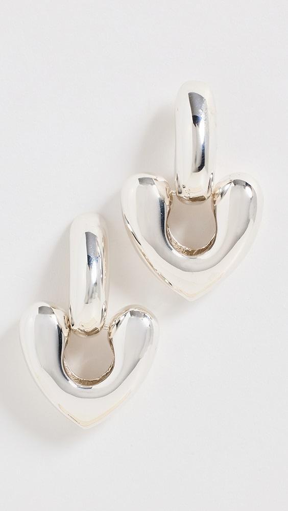 Annika Inez Large Heart Drop Earring | Shopbop Product Image