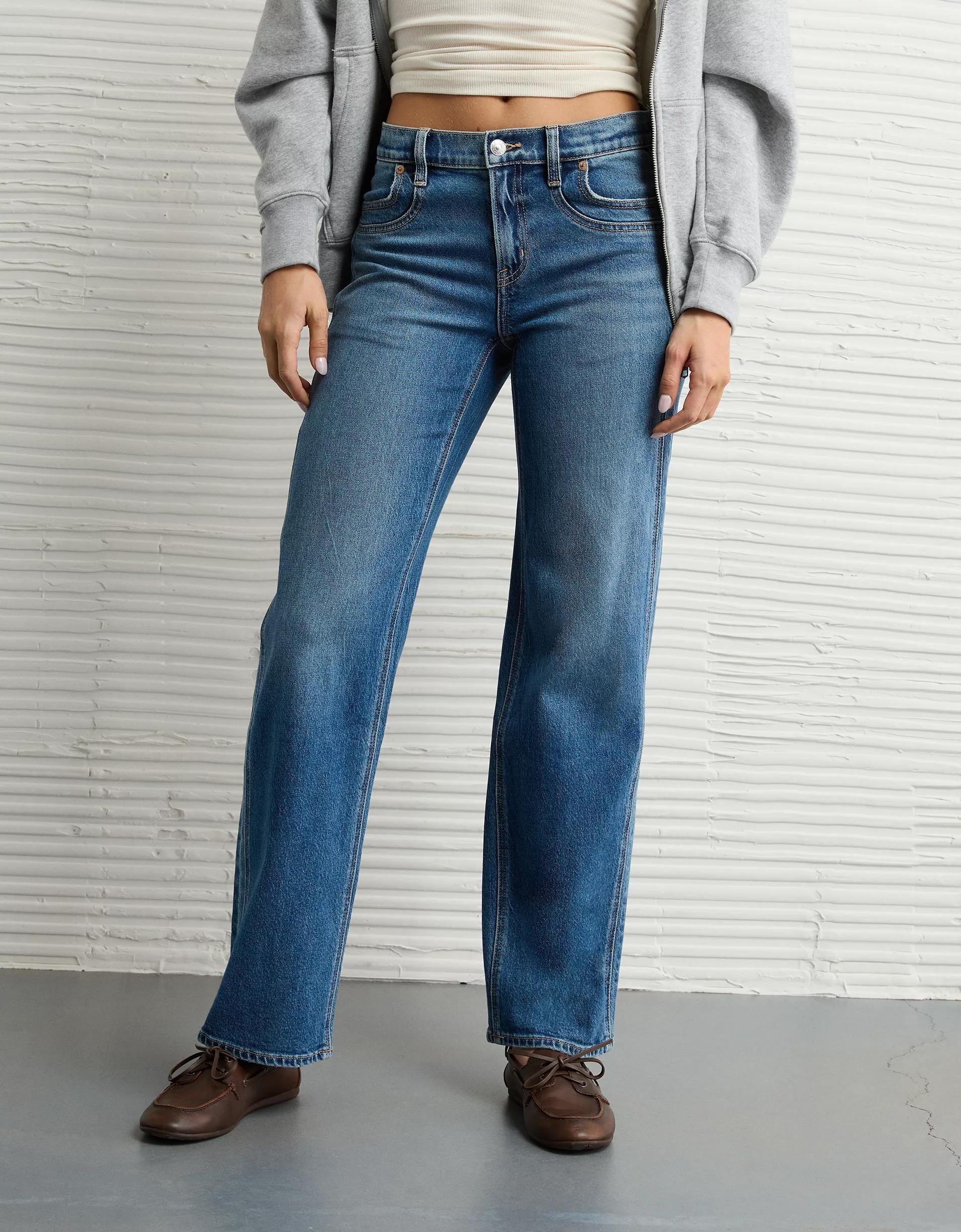 AE Stretch High-Waisted Stovepipe Jean Product Image