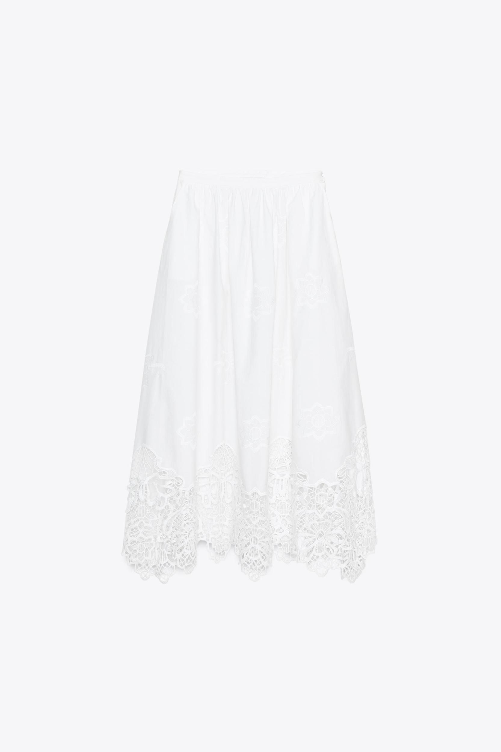 ZW COLLECTION EMBROIDERED MIDI SKIRT Product Image