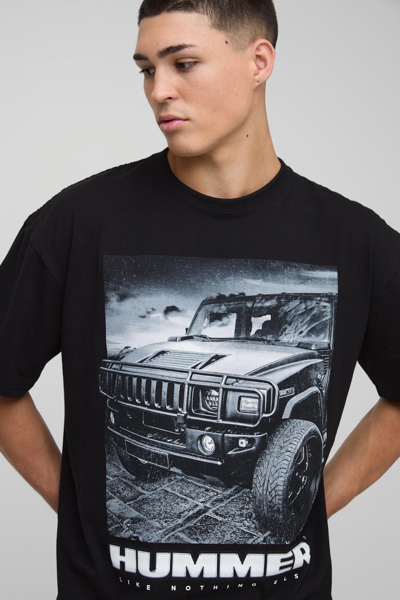 Oversized Hummer License Graphic T Shirt | boohooMAN USA Product Image