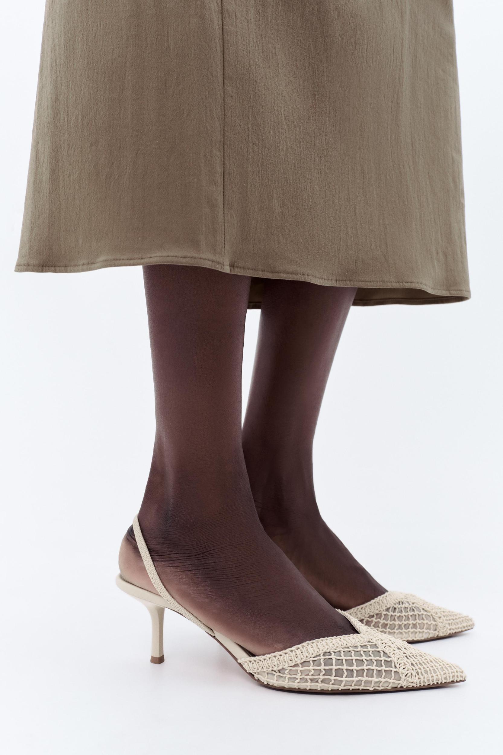 BRAIDED SLINGBACK HEELS Product Image