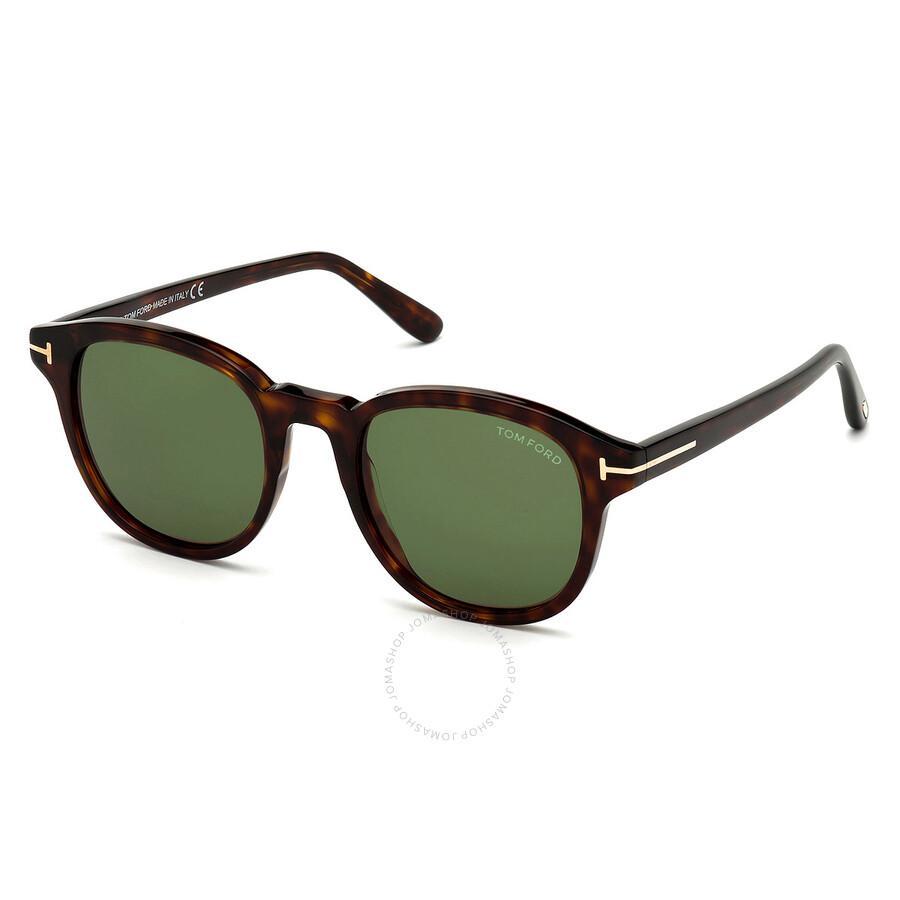 TOM FORD Jameson Green Oval Men's Sunglasses Ft0752 52n 52 In Brown Product Image