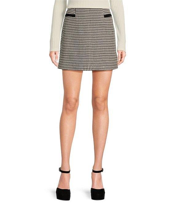 Copper Key Houndstooth Skirt Product Image