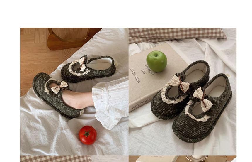 Floral Bow Slip-Ons Product Image