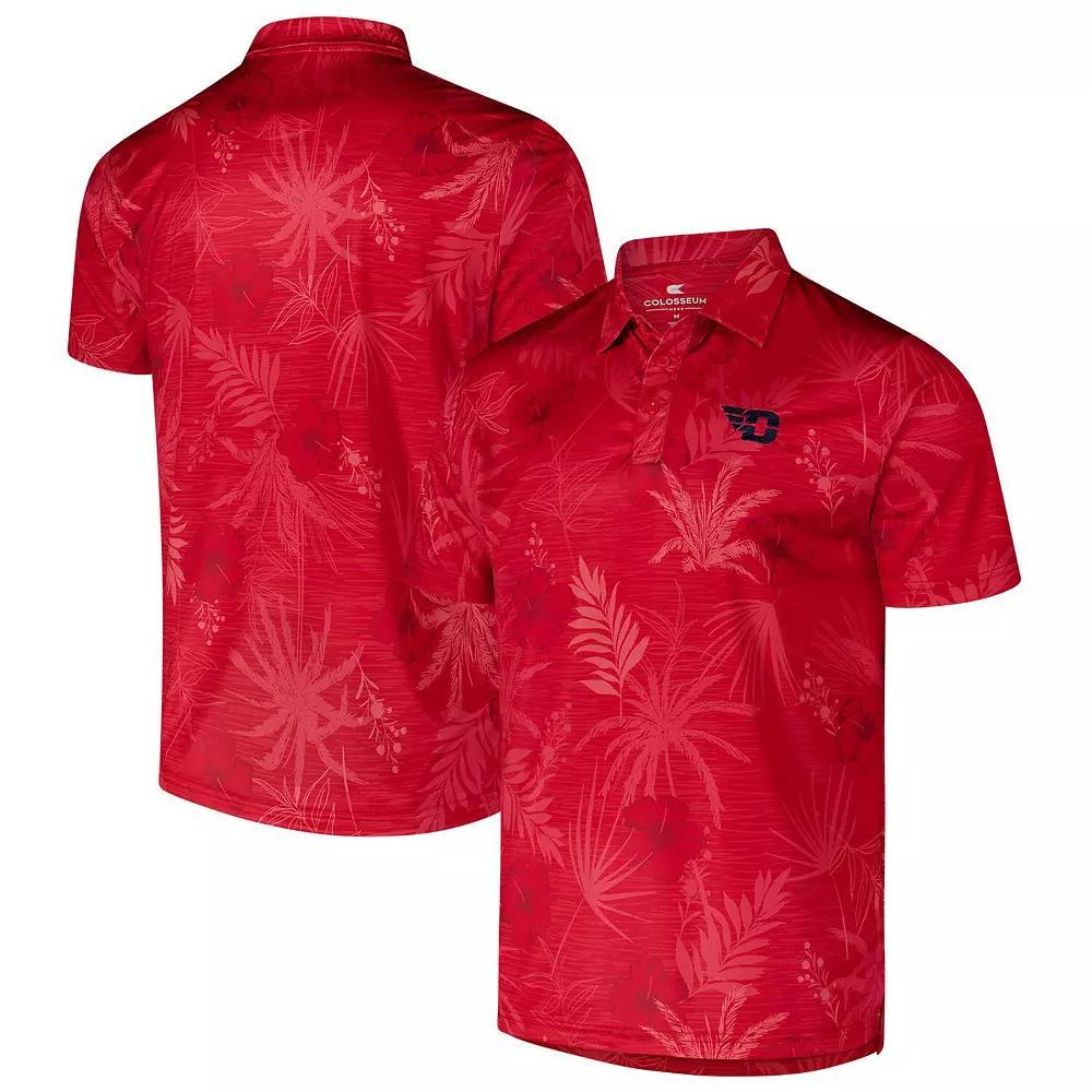 Men's Colosseum Red Dayton Flyers Palms Team Polo, Size: Medium, Day Red Product Image