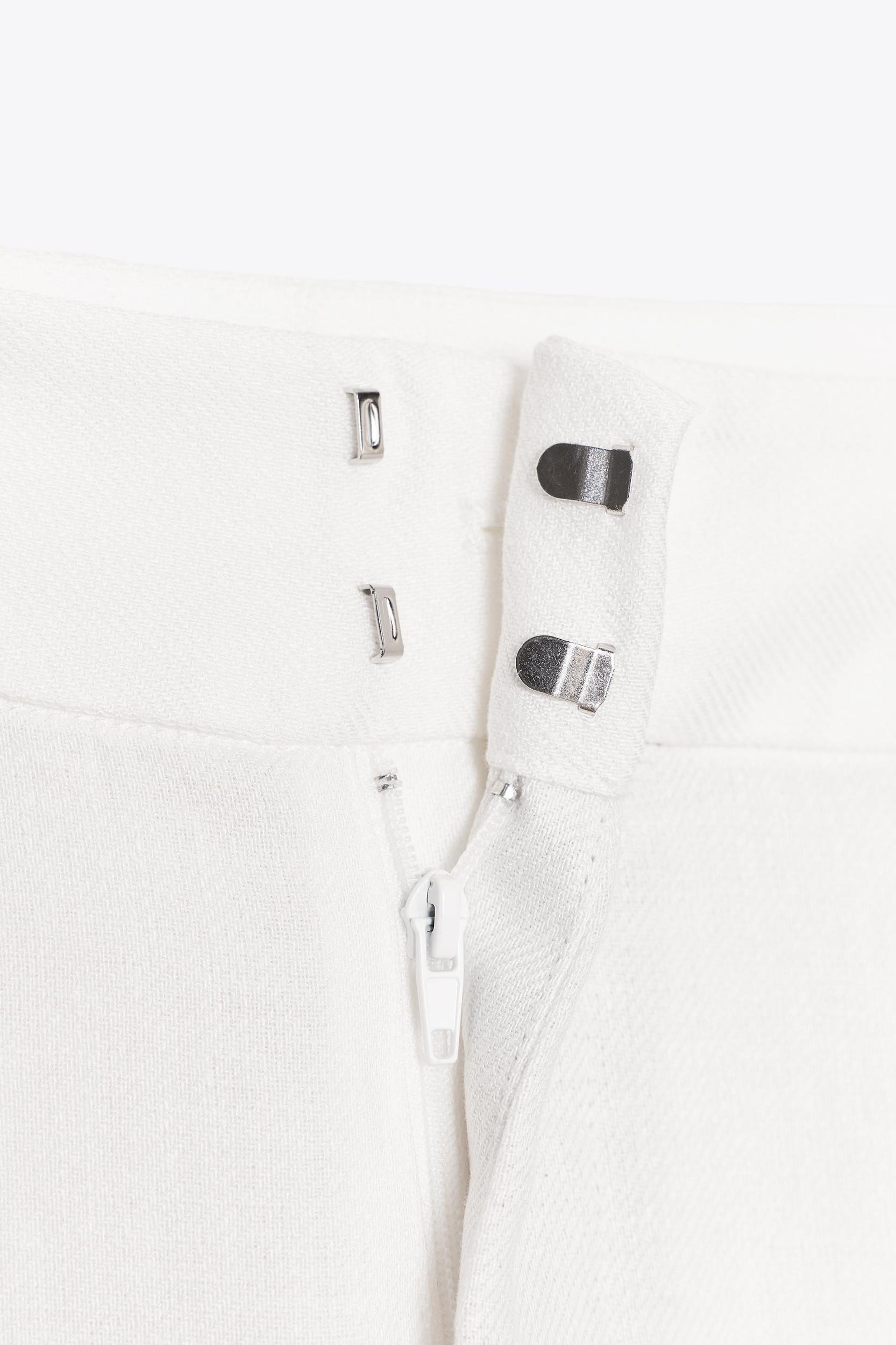 PLEATED LINEN BLEND PANTS ZW COLLECTION Product Image