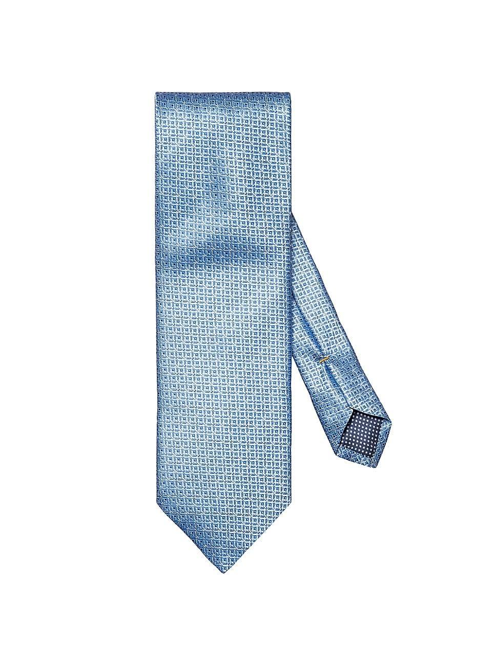 Mens Geometric Silk Tie Product Image