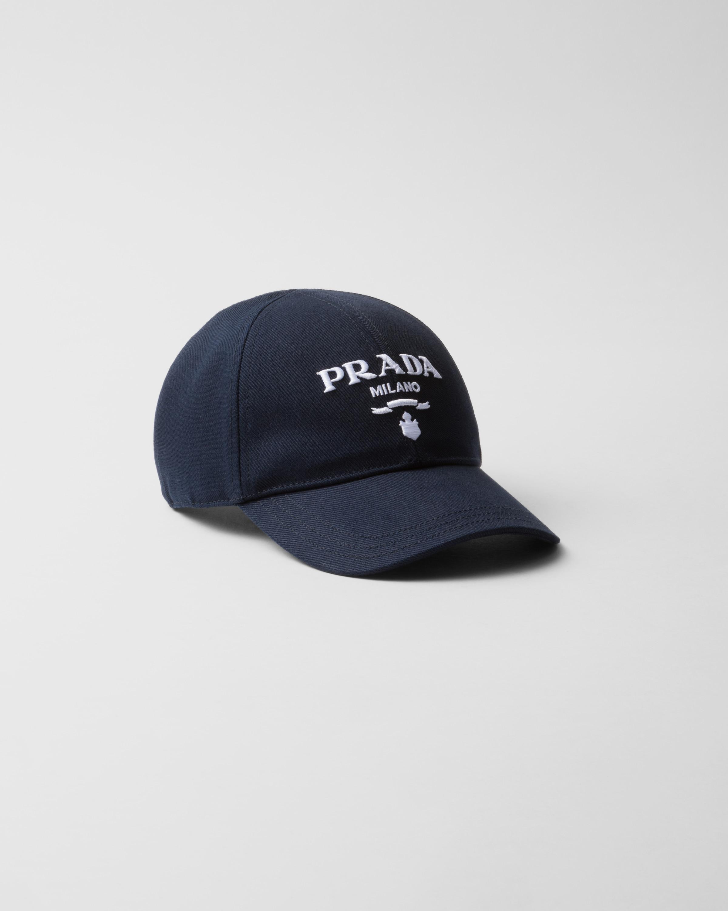 PRADA Logo-embroidered Baseball Cap In Black Product Image