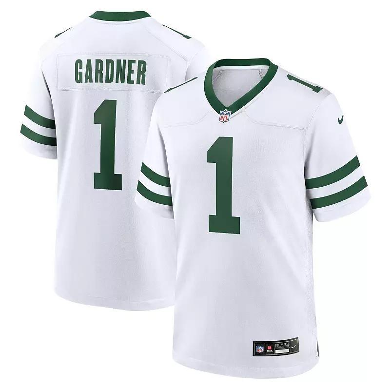 Men's Nike Ahmad Sauce Gardner Legacy White New York Jets Game Jersey,  Product Image