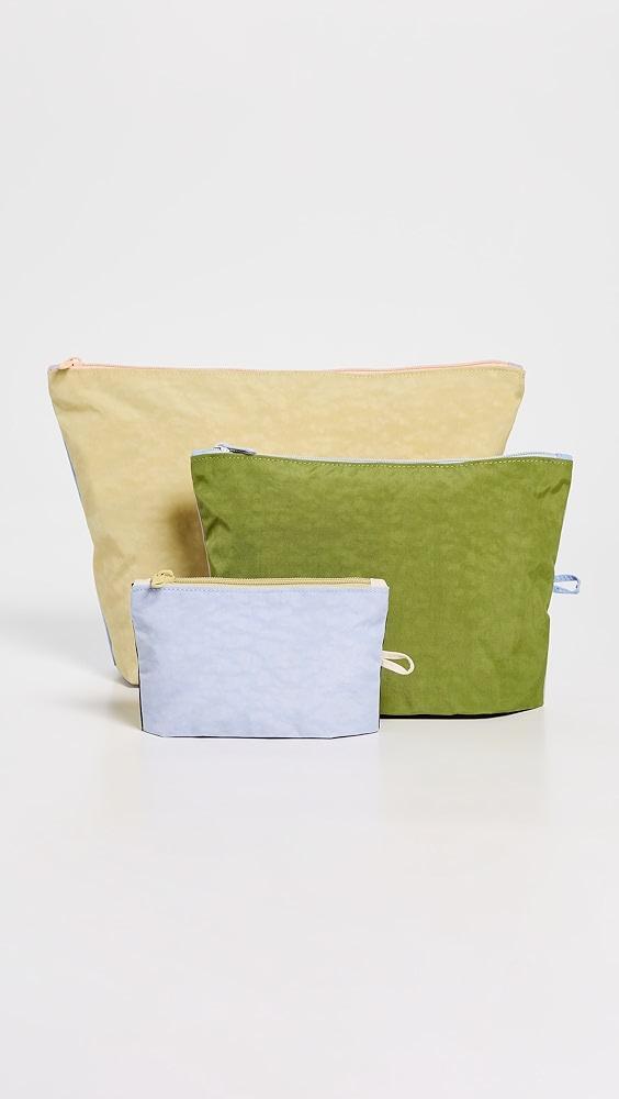 BAGGU Go Pouch Set Pastels Colorblock | Shopbop Product Image