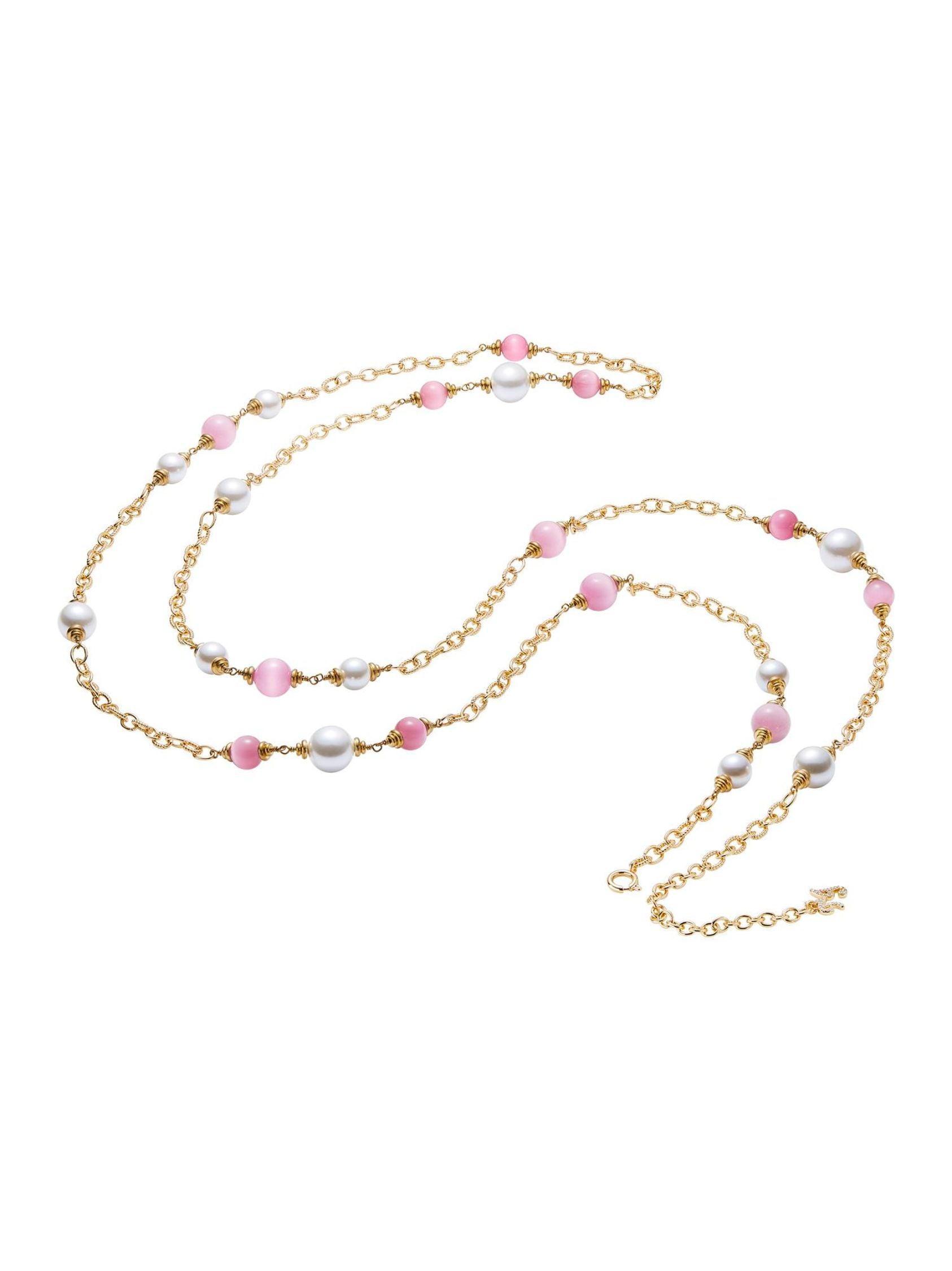 Isabella Pearl Necklace (Pink) Product Image