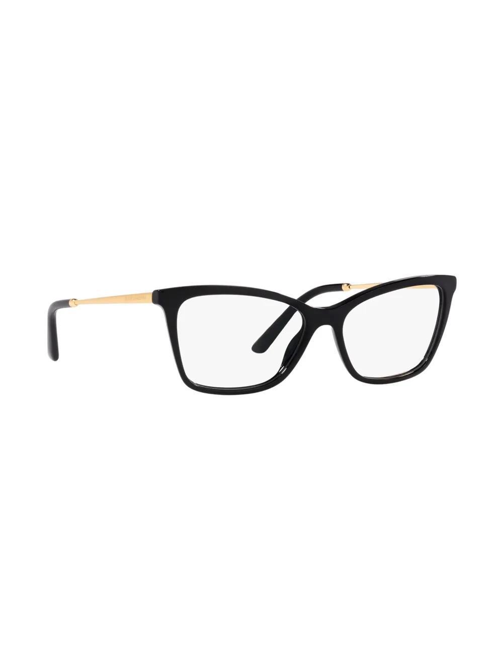 DOLCE & GABBANA Cat Eye-frame Glasses In Black Product Image