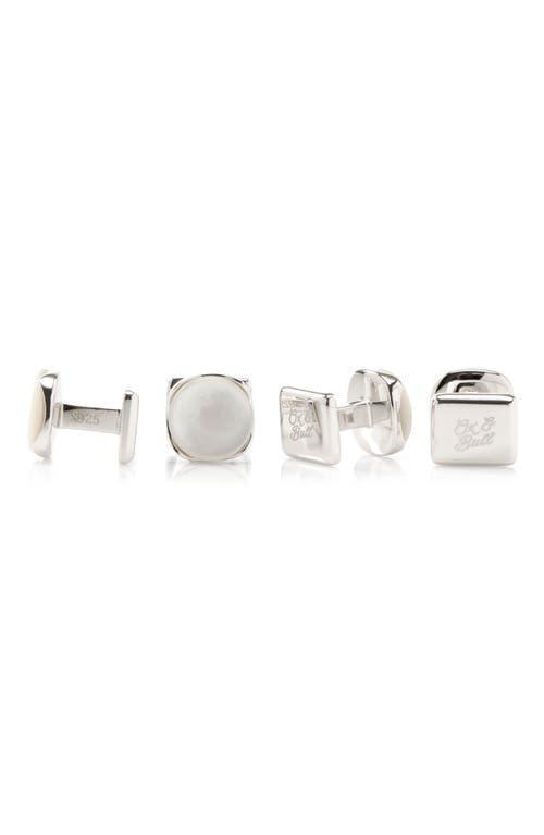 Mens Mother-Of-Pearl Shirt Studs Product Image