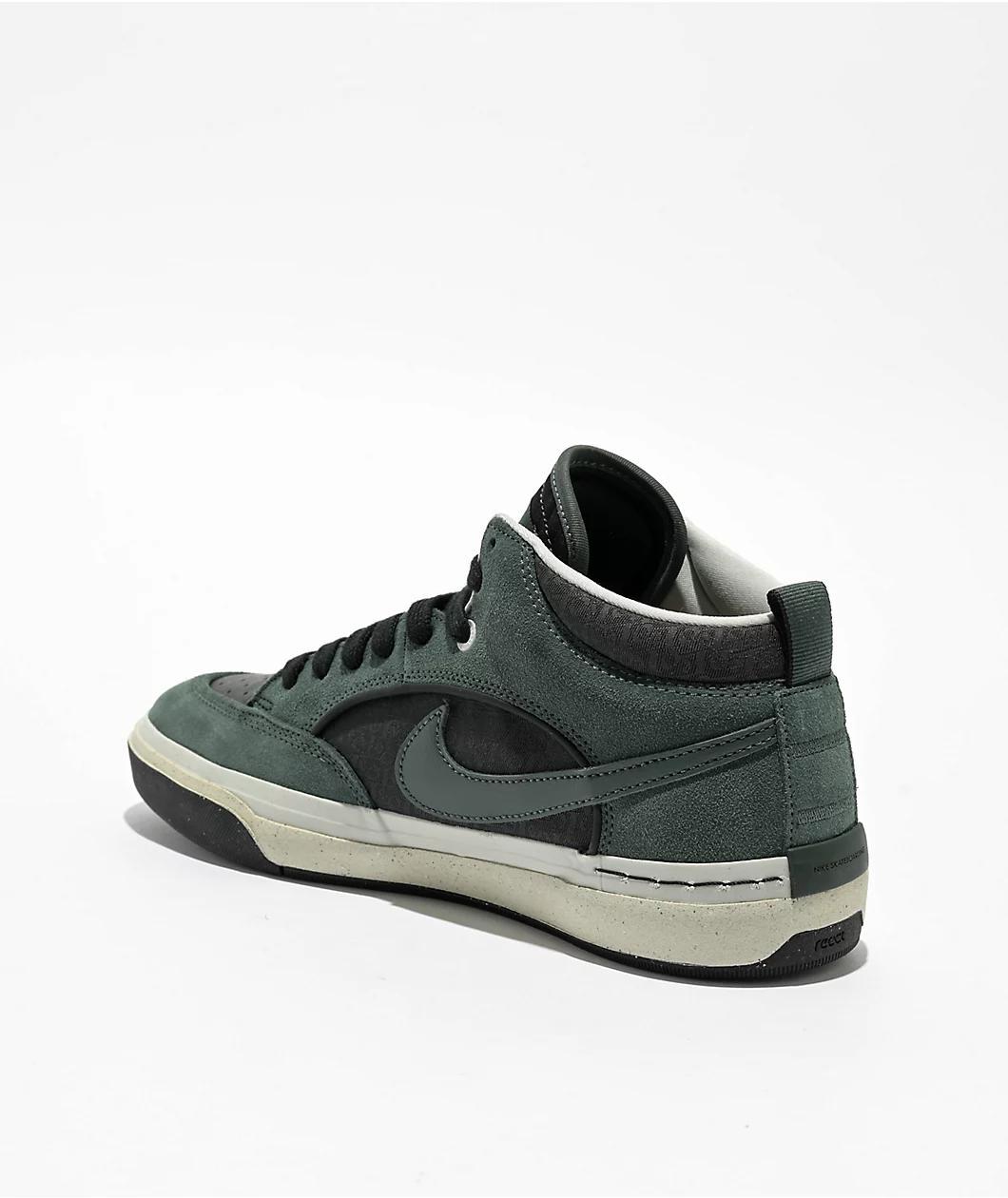 Nike SB Leo React Vintage Green, Black, & Anthracite Skate Shoes Product Image