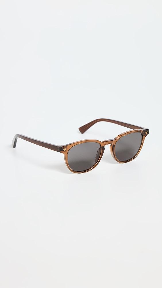 Bottega Veneta Triangle Stud Oval Sunglasses | Shopbop Product Image