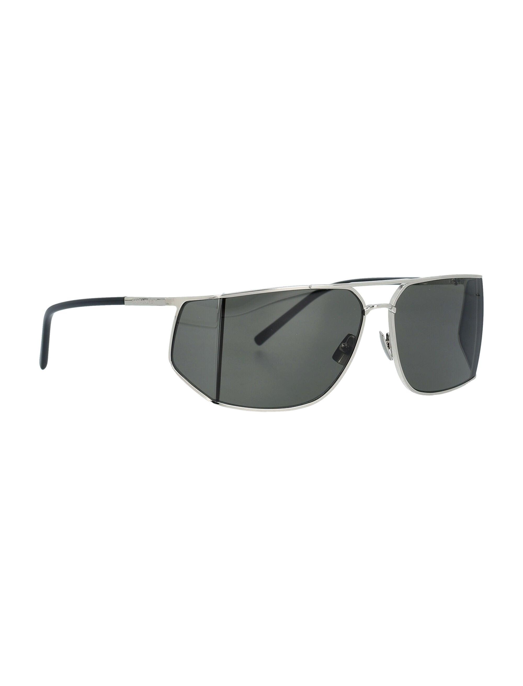 SAINT LAURENT Eyewear Sl 750 Aviator Sunglasses In Silver Product Image