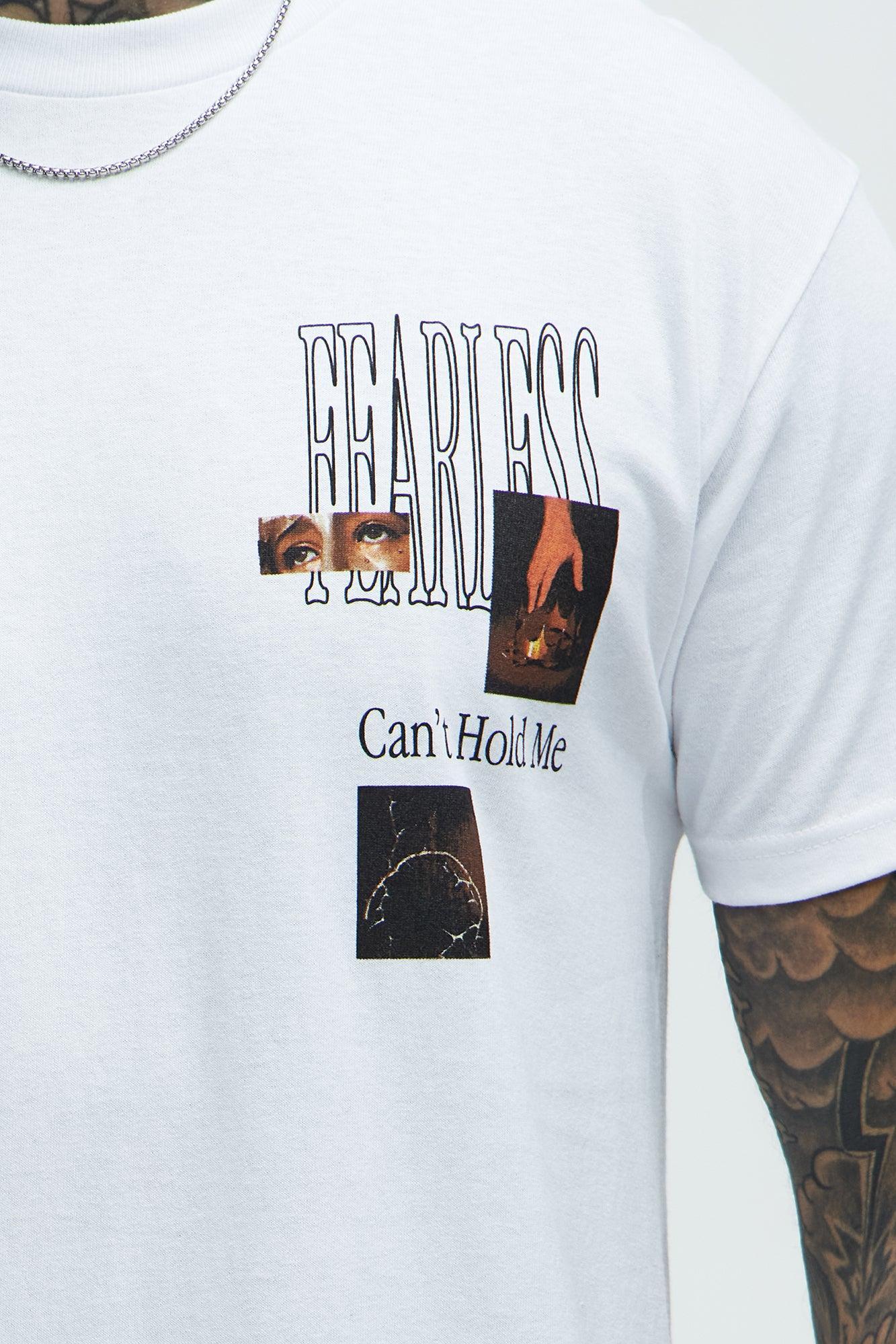 Fear Can't Hold Me Short Sleeve Tee - White Product Image