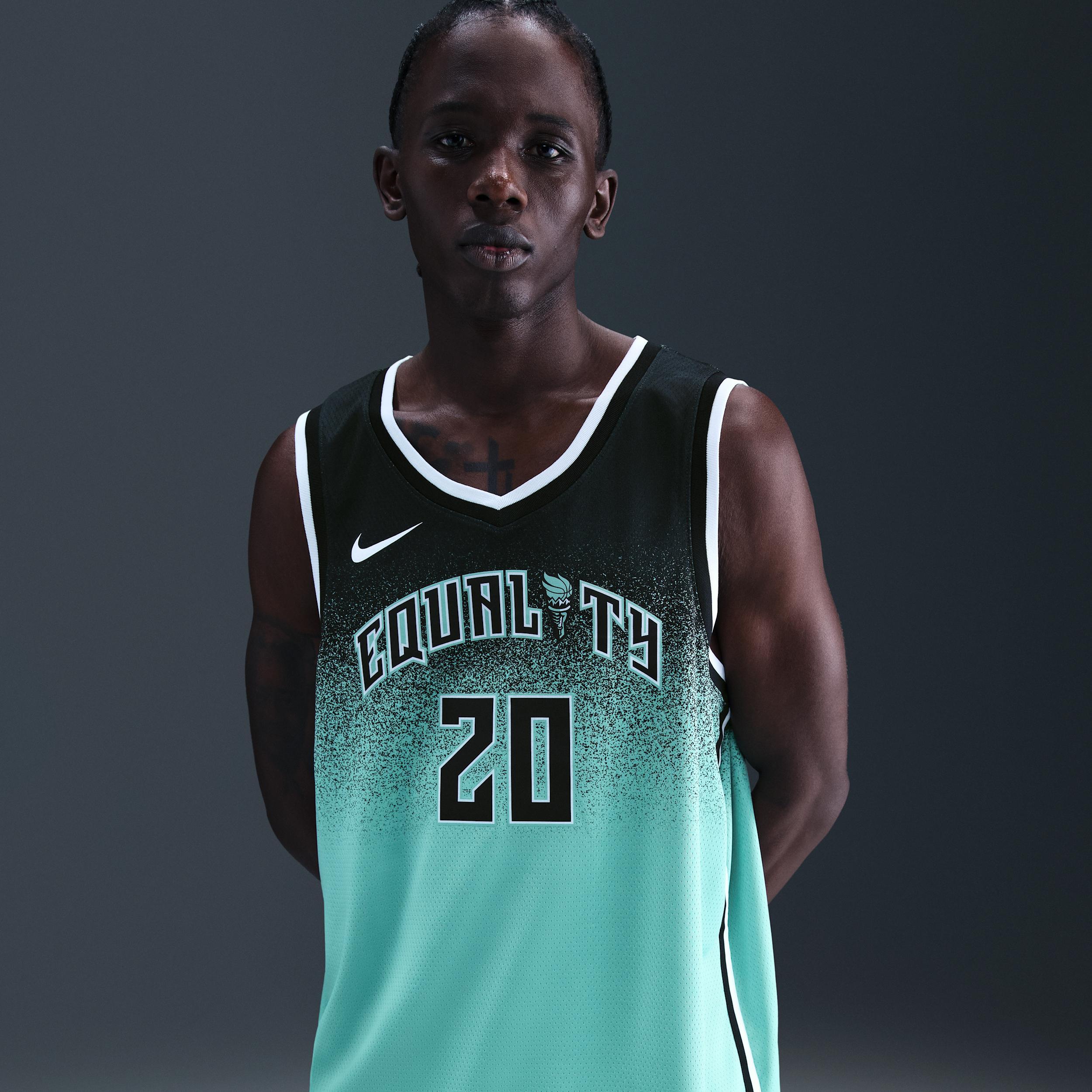 Women's Nike Sabrina Ionescu Mint New York Liberty 2023 Rebel Edition Victory Player Jersey,  Product Image