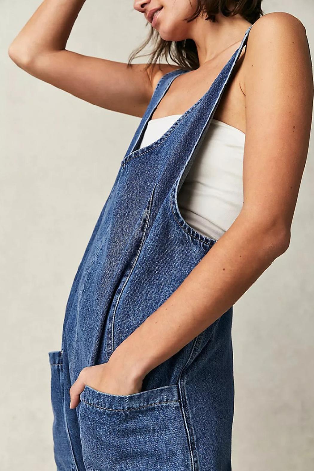 Denim U back Jumpsuit Product Image