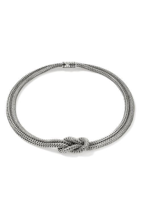 JOHN HARDY Love Knot Necklace, 10mm In Silver Product Image