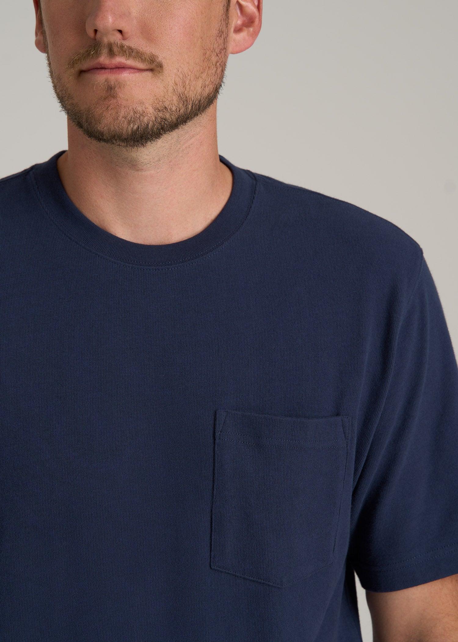 LJ&S Workwear Pocket T-Shirt for Tall Men in Midnight Navy Product Image