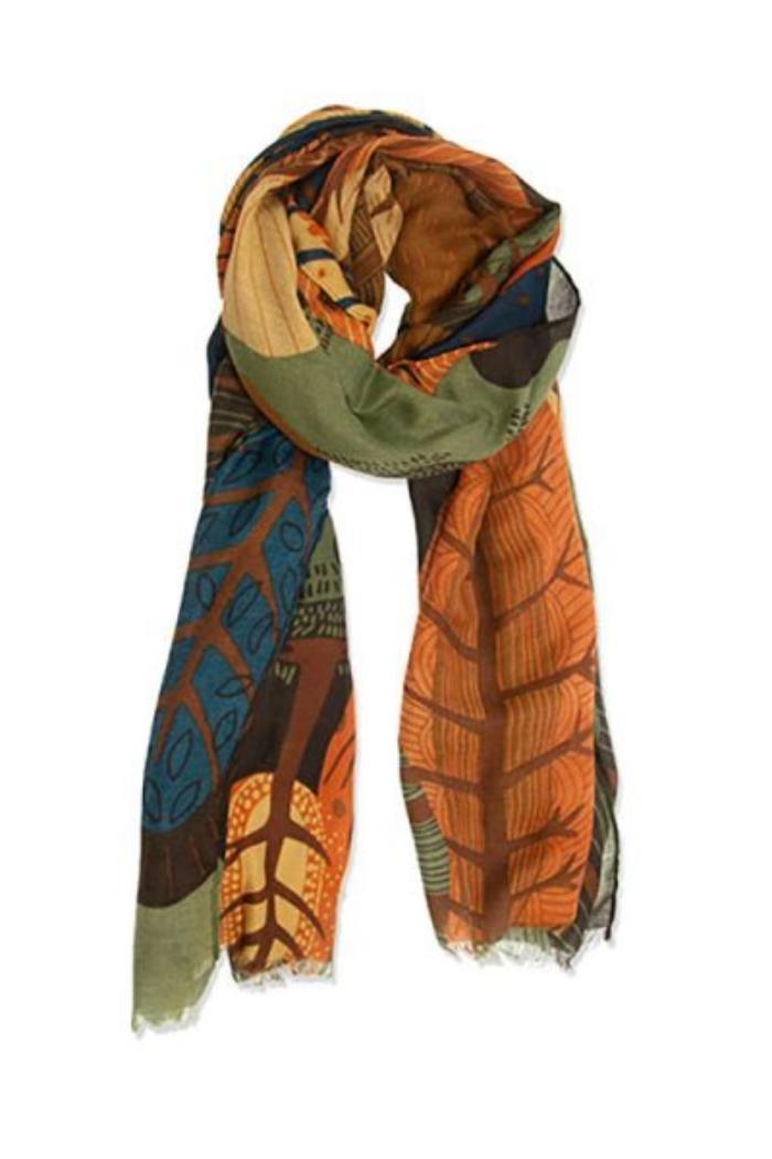 Multi Colored Trees Scarf Product Image