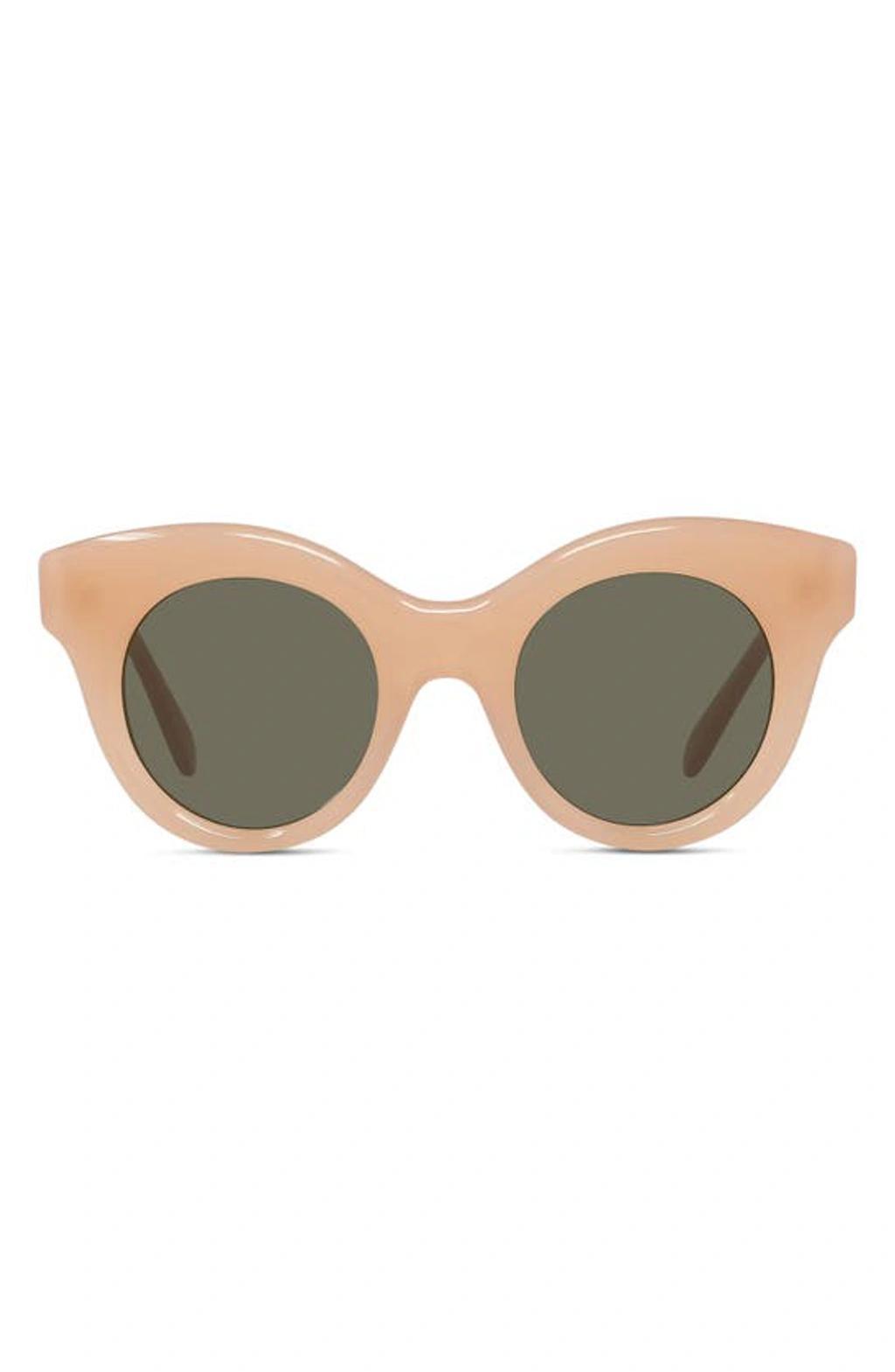 Curved Logo Acetate & Nylon Cat-Eye Sunglasses Product Image