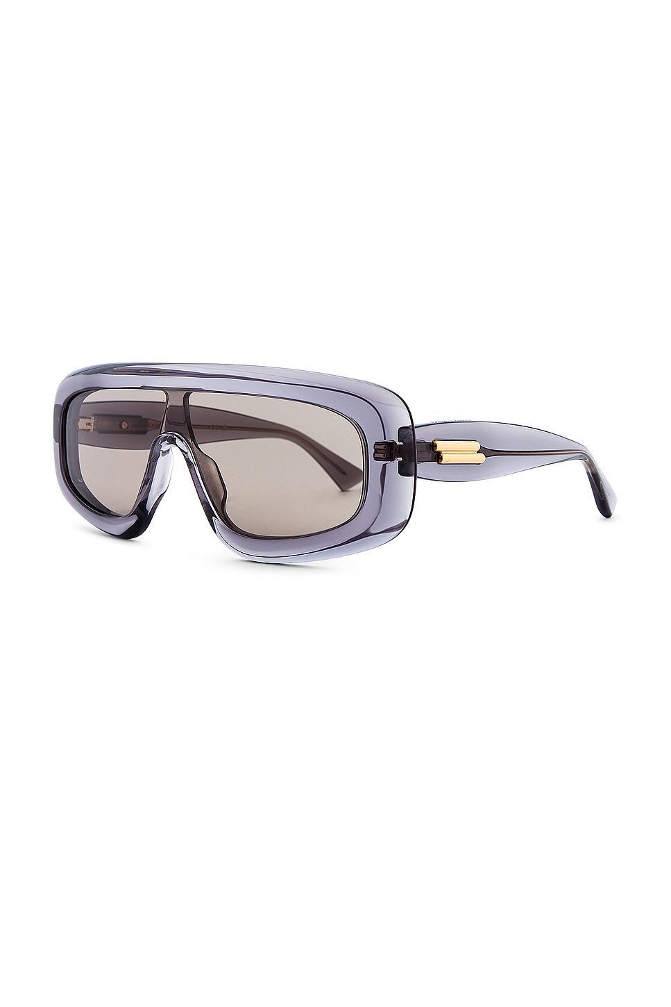 Curvy Mask Sunglasses Bottega Veneta Product Image