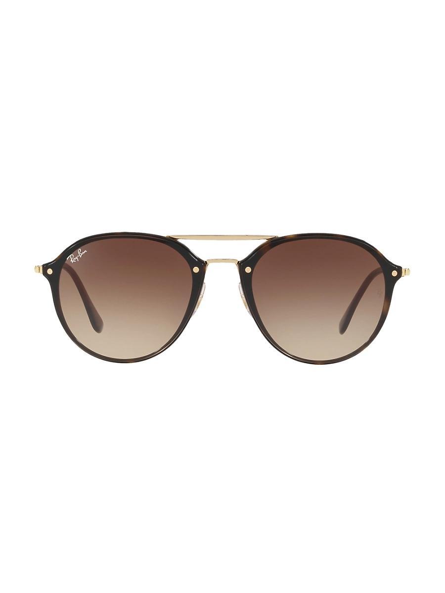 Ray-Ban Blaze Double Bridge Sunglasses Frame Brown Lenses Product Image