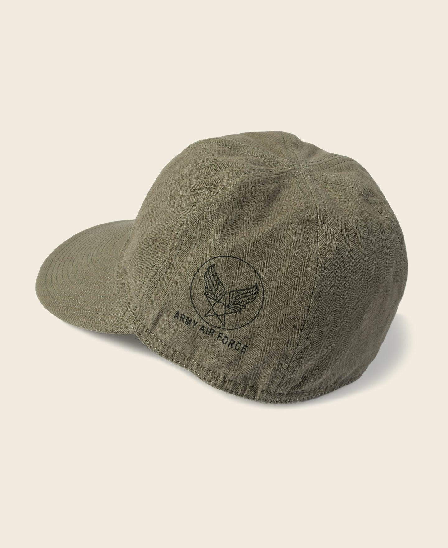 WWII USAAF Type A-3 Cap - Olive Product Image